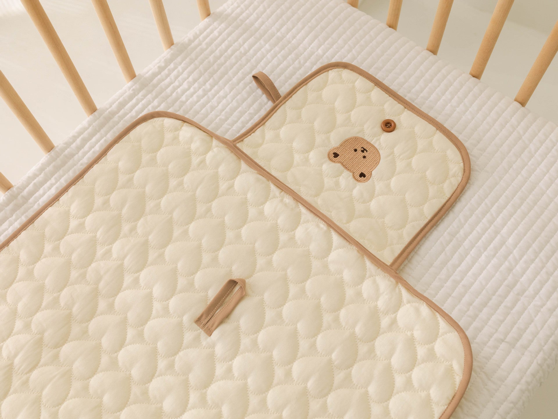 50*70CM Without Hood Baby Portable Diaper Pad Bag Multi-functional Cute Embroidery Changing Pad with Urine Protection