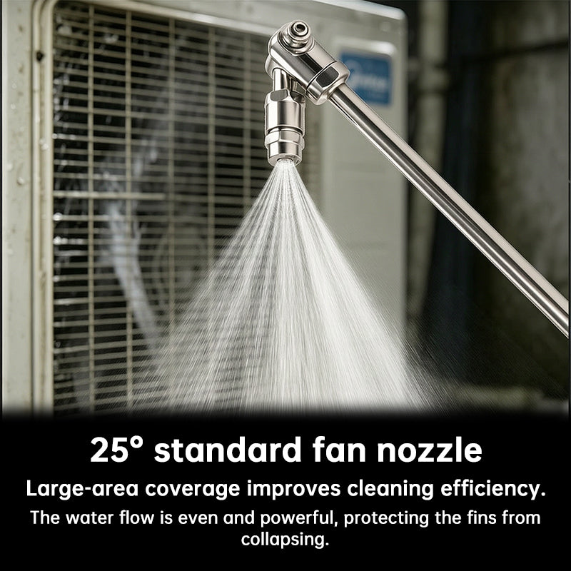 Stainless Steel Pressure Washer Extension Wand, Compatible with Standard High Pressure Washers, with Adjustable Rotating Nozzle