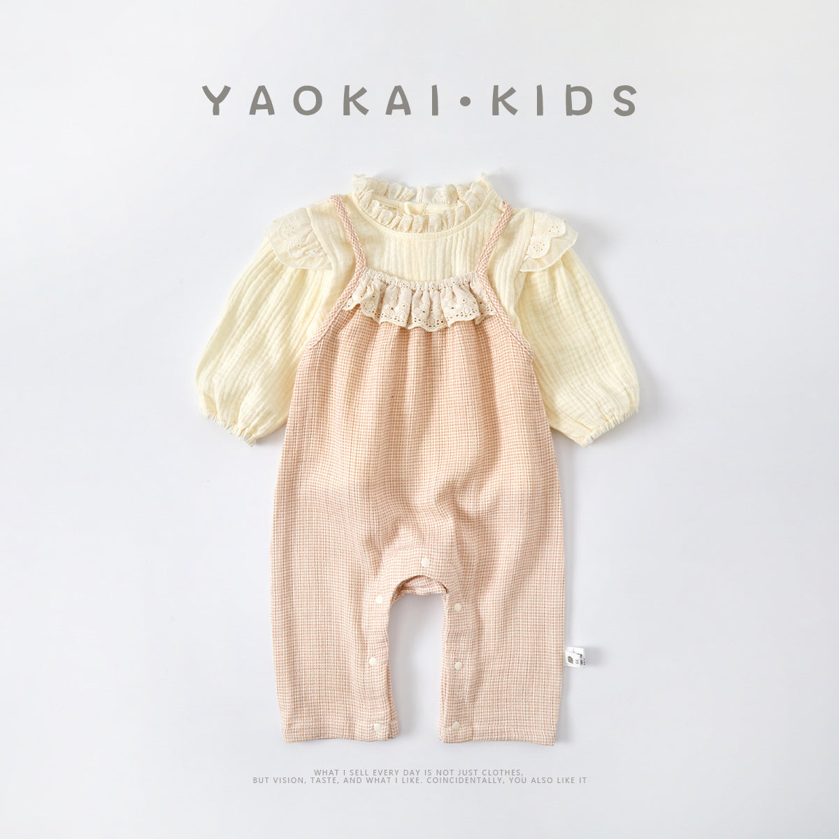 Sweet Little Princess Romper Stylish Infant Cute Bodysuit Two-Piece Set Trendy