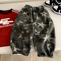 Full star camouflage denim pants for boys