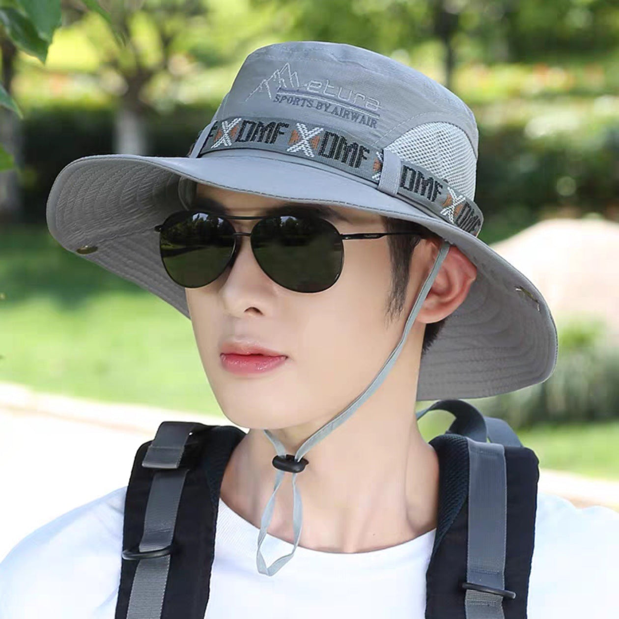 Men's  Bucket Hat Outdoor Sun Protection Wide Brim Hat Fishing Cap Beach Hiking Sun Hat
