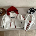 Boys' suit sports style hooded sweatshirt pants for spring and autumn wear