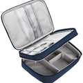 Waterproof Travel Cable Organizer Bag Portable Digital Electronics Storage Pouch for USB Cables Chargers & Gadgets