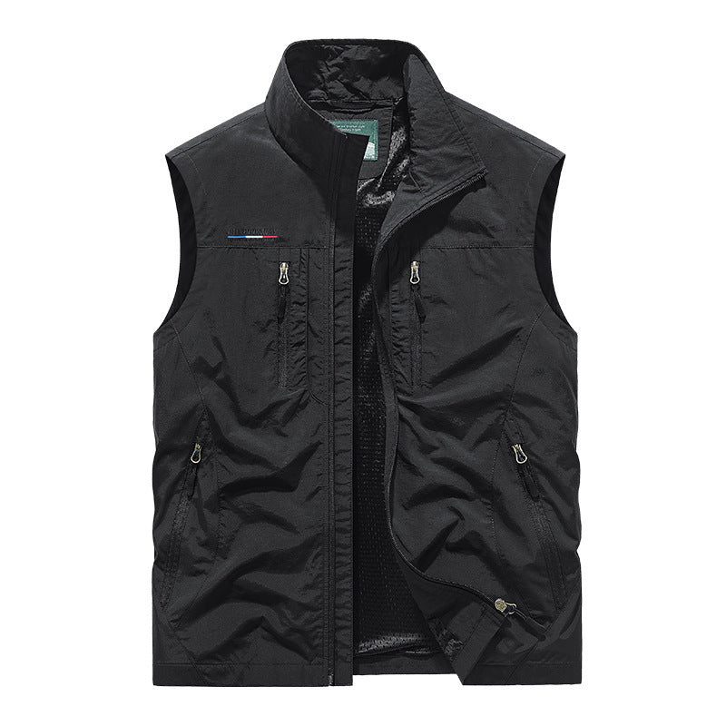 Big Size Men's Vest Outdoor Sports Fishing Sleeveless Jacket