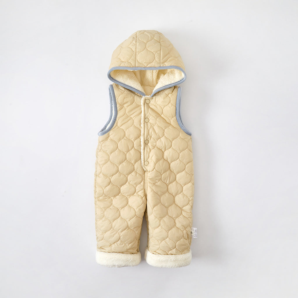Cute Baby Vest Romper  Warm Cotton-Padded Pants for Boys and Girls