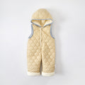 Cute Baby Vest Romper  Warm Cotton-Padded Pants for Boys and Girls