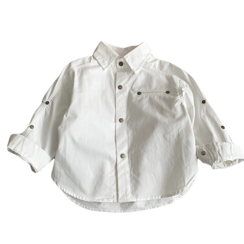 Long sleeved shirt girls' versatile top jacket