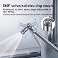 Stainless Steel Pressure Washer Extension Wand, Compatible with Standard High Pressure Washers, with Adjustable Rotating Nozzle