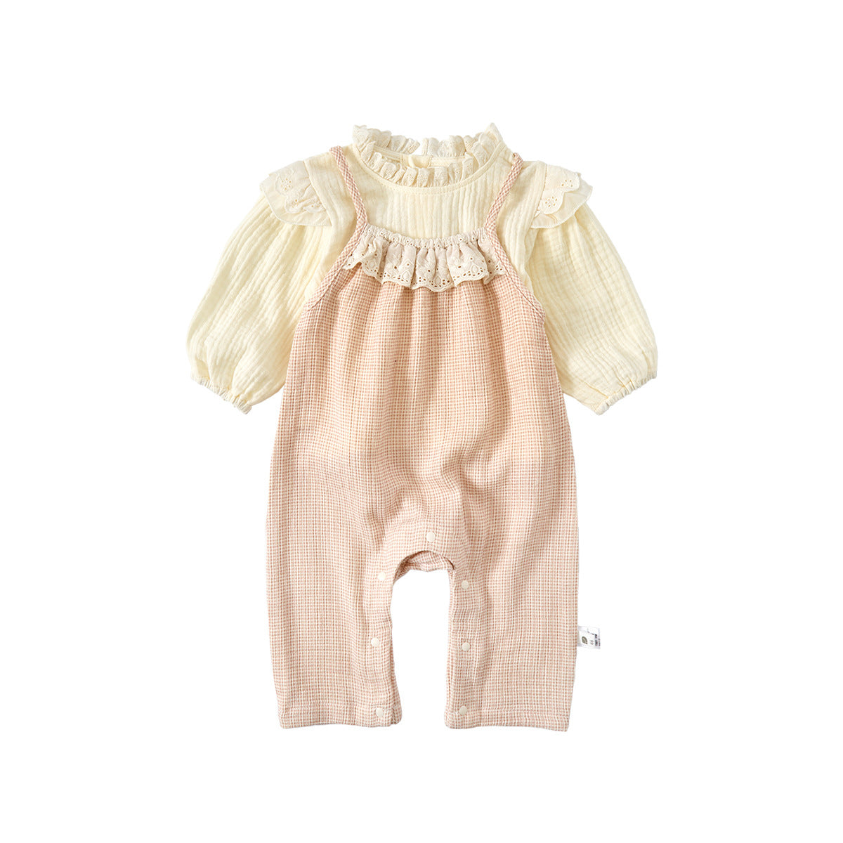 Sweet Little Princess Romper Stylish Infant Cute Bodysuit Two-Piece Set Trendy