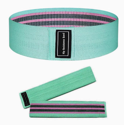 Yoga Mat with Butt Lifting Elastic Resistance Band for Fitness Strength Training and Hip Stretching Pull Force