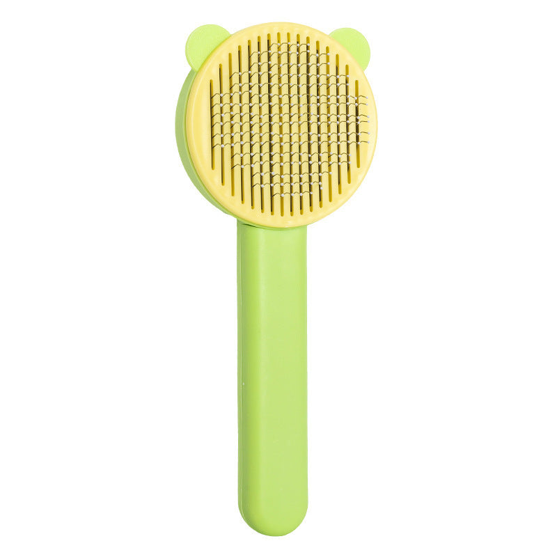 Creative Design Pet Comb Cat Self-Cleaning Needle Comb Dog Comb for Removing Loose and Dead Hair Cat Grooming Comb Wholesale