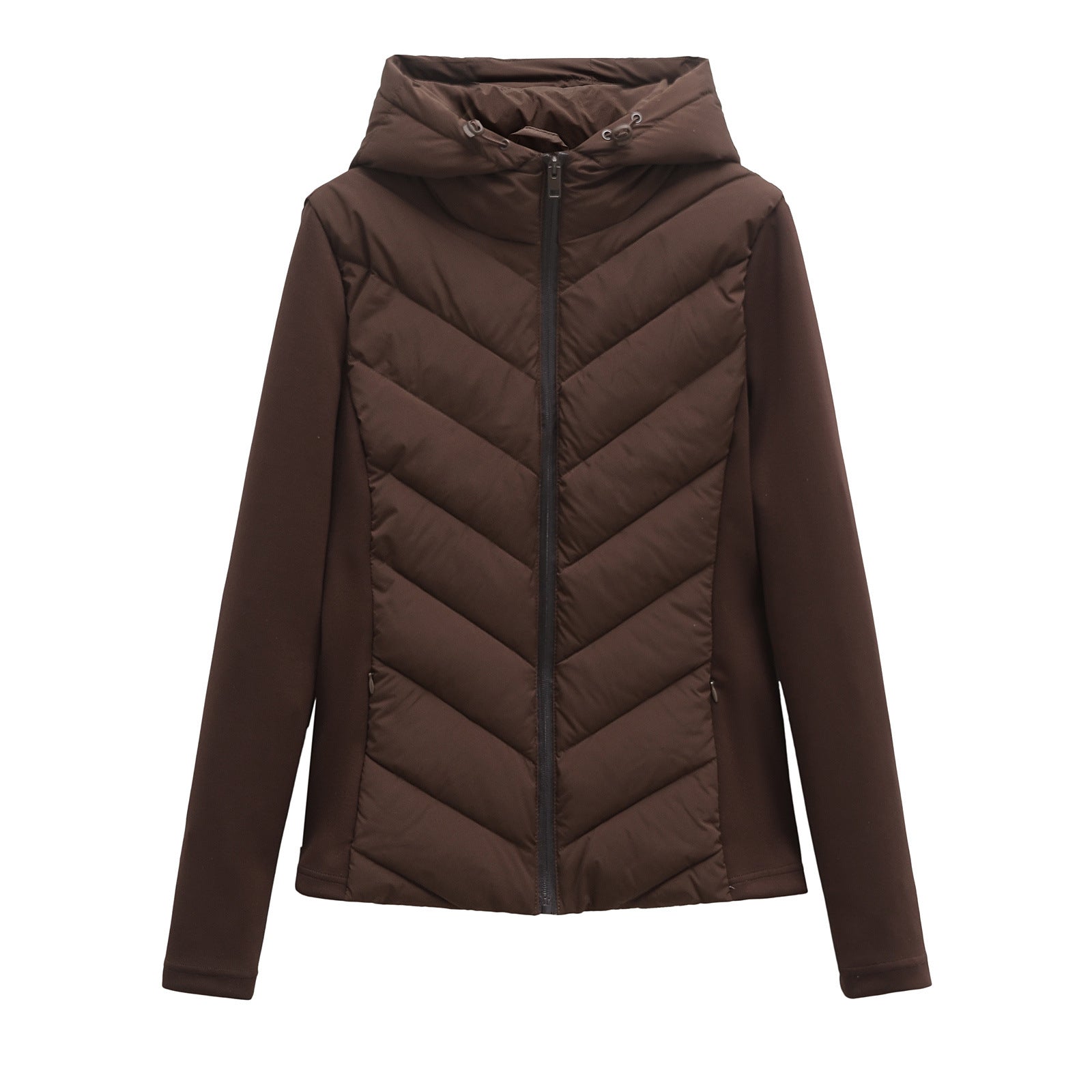 Slim Fit Lightweight Cotton Jacket with Hood for Women