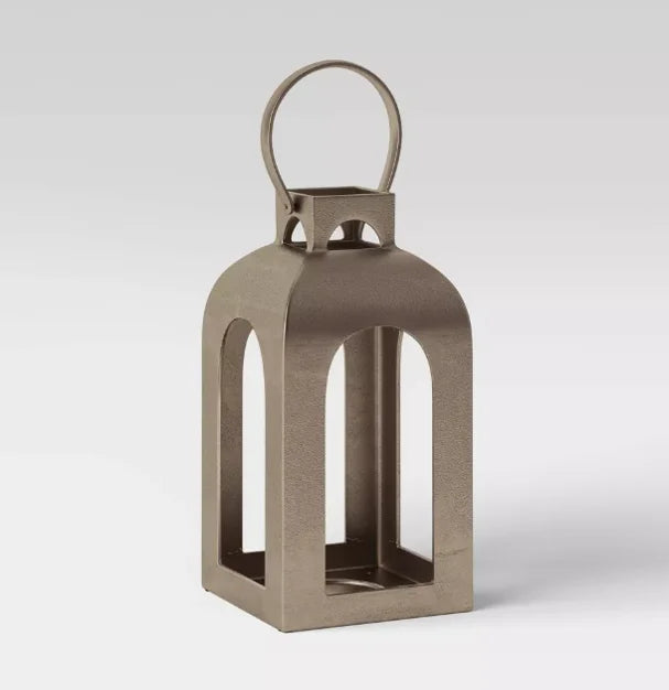 ROSE GOLDEN DECORATIVE MORACCAN STAINLESS STEEL CANDLE HOLDER HANGING LANTERN