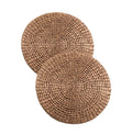 Decorative natural water hyacinth placemats Eco friendly products Made in Vietnam Table decoration Woven Placemat Wholesale