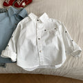 Long sleeved shirt girls' versatile top jacket
