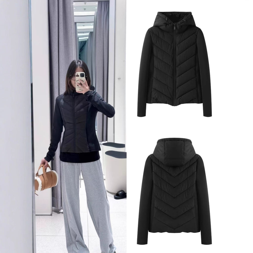 Slim Fit Lightweight Cotton Jacket with Hood for Women