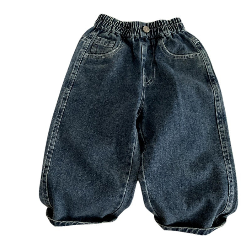 Children's boys long casual jeans for spring