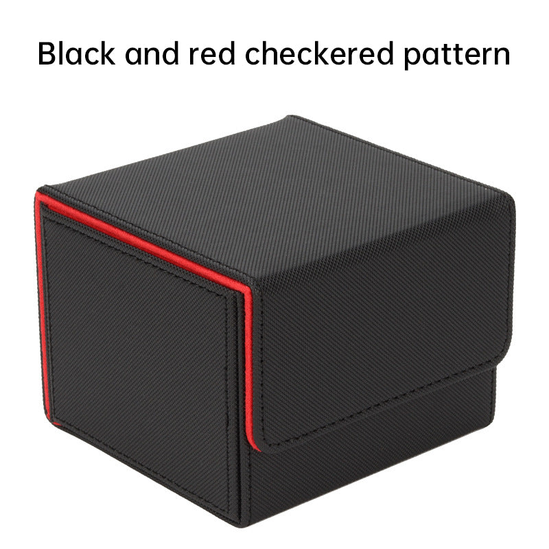 Magnetic Trading Card Storage Box - 100 Card Capacity (Sleeved), Waterproof & Stain Proof Collectors Case