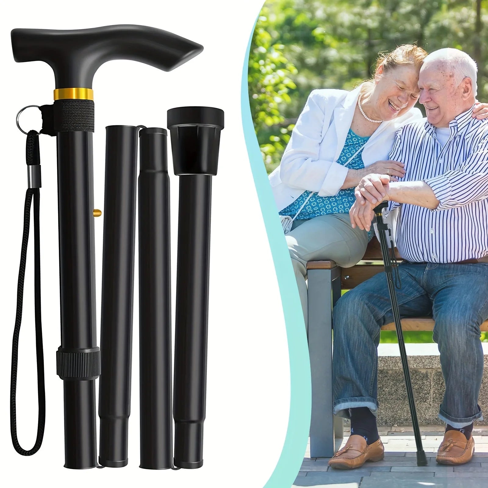 Hot Selling and Cheap Walking Cane Aluminum Poles Hiking Walking Stick Lightweight and Foldable Elderly Crutches