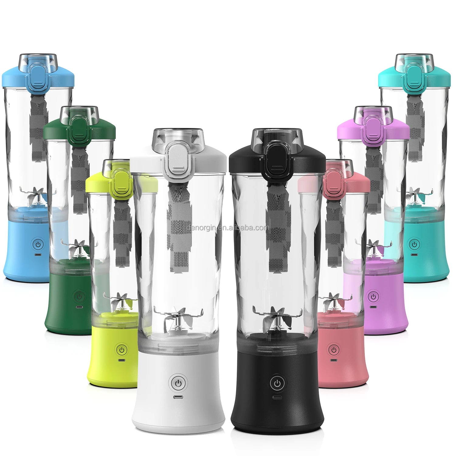 600ML Big Capacity Mini Blender Electric Rechargeable Waterproof Hand Blender Powder Juicer Portable Blender
