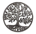 Ready Stock Modern Tree of Life Hanging Wall Art Black Frame Wood Metal Round Shape Handmade Decor by Exporters Bulk Quantity