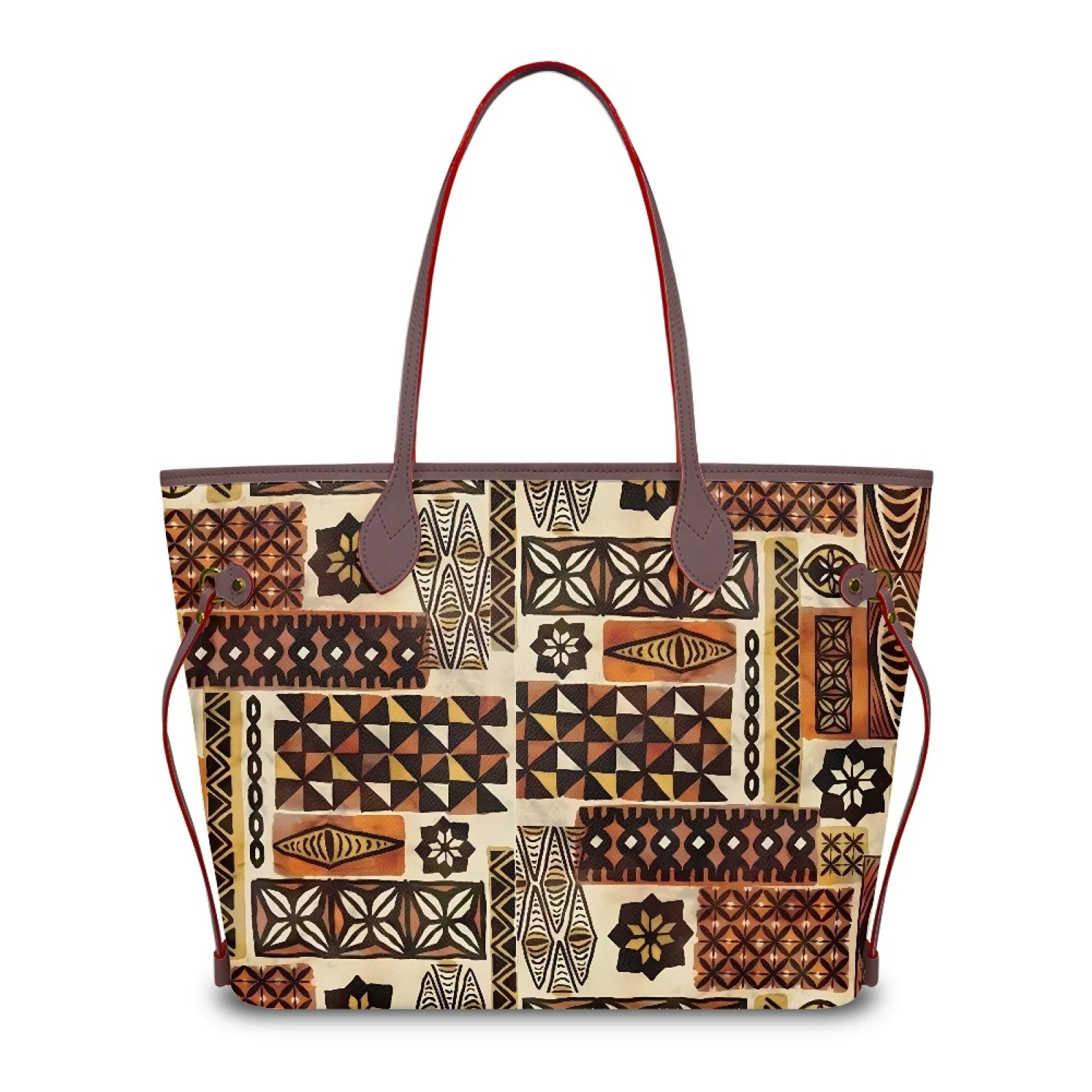 New Customized Women's Handbags Polynesian Tapa Fashion Leather Lady Handbag Casual Large Capacity Totes Shoulder Bags Teen Girl