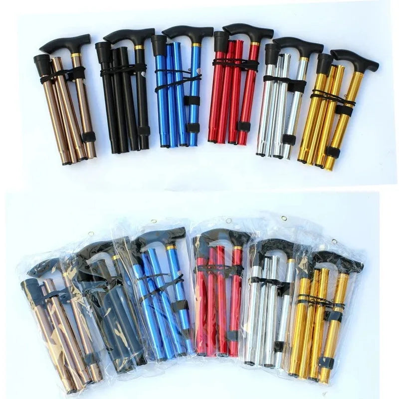 Hot Selling and Cheap Walking Cane Aluminum Poles Hiking Walking Stick Lightweight and Foldable Elderly Crutches