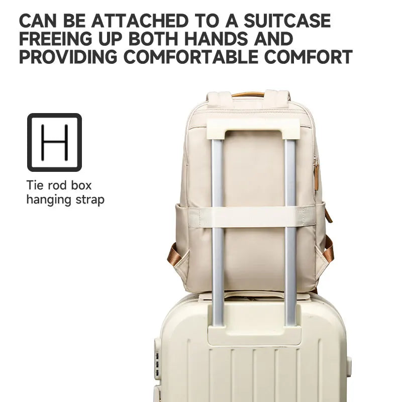 Simradia Women's Simple Laptop Backpack Business Backpacks Oxford Weekend Knapsack for Lady School Outdoor Rucksack Travel Bags