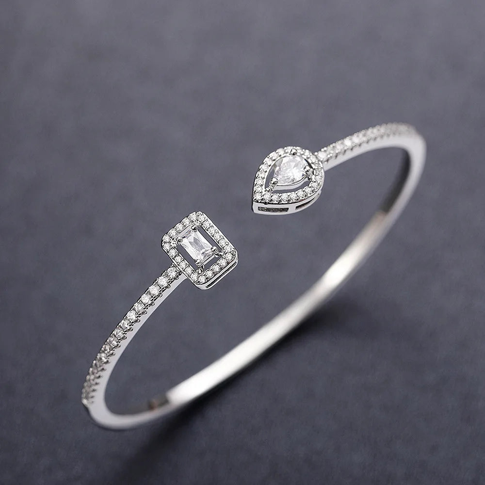 Minimalist Open Cuff Bracelet for Women Elegant Party Fashion Jewelry Gift