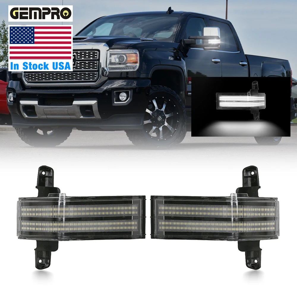 Stock in USA Car Side Mirror Light for Chevrolet Silverado for GMC Sierra Car Mirror Turn Signal Lights