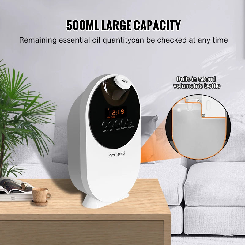 Smart Home Electric Air Purifier Liquid Spray Aroma Diffuser for Pets Household for Cats Dogs Waterless Plastic US Plug for