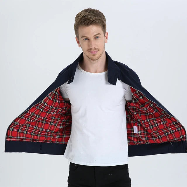 Hot Sale Fashion Vintage Bomber Jacket Men Custom Canvas Work Jacket With Round Collar Bomber Jacket for Men