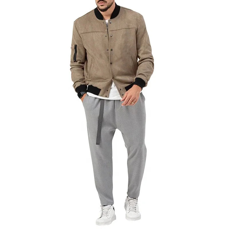 US Size Jacket Dropshipping Custom Logo Printing Embroidery Casual Sport Men Coat Varsity Jacket