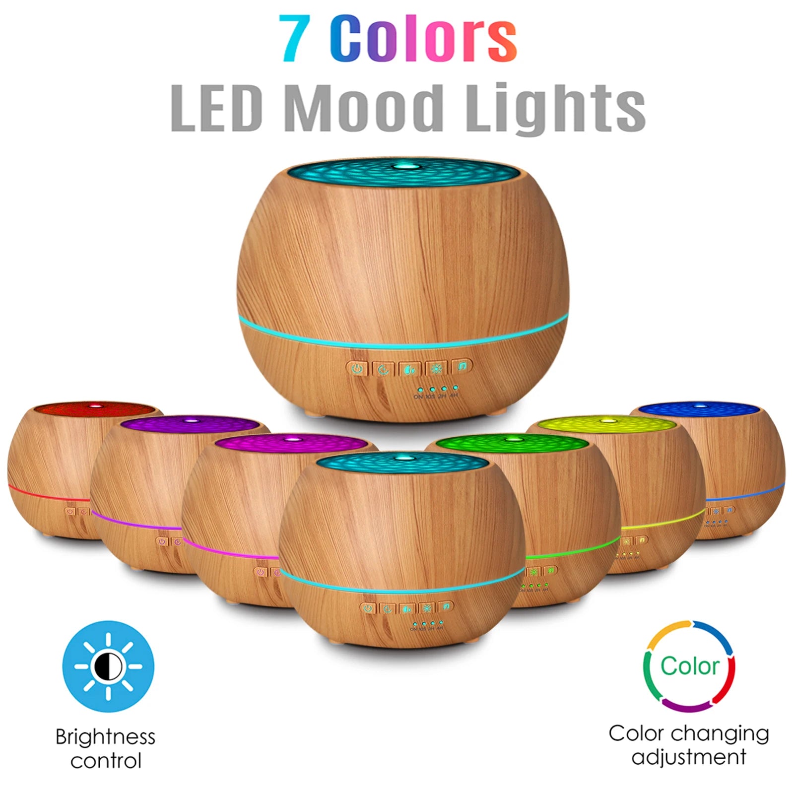 Smart Alexa 500ML Electric Essential Oil Aromatherapy Ultrasonic 36dB Low Noise App-Controlled Wifi Aroma Diffuser Home Office