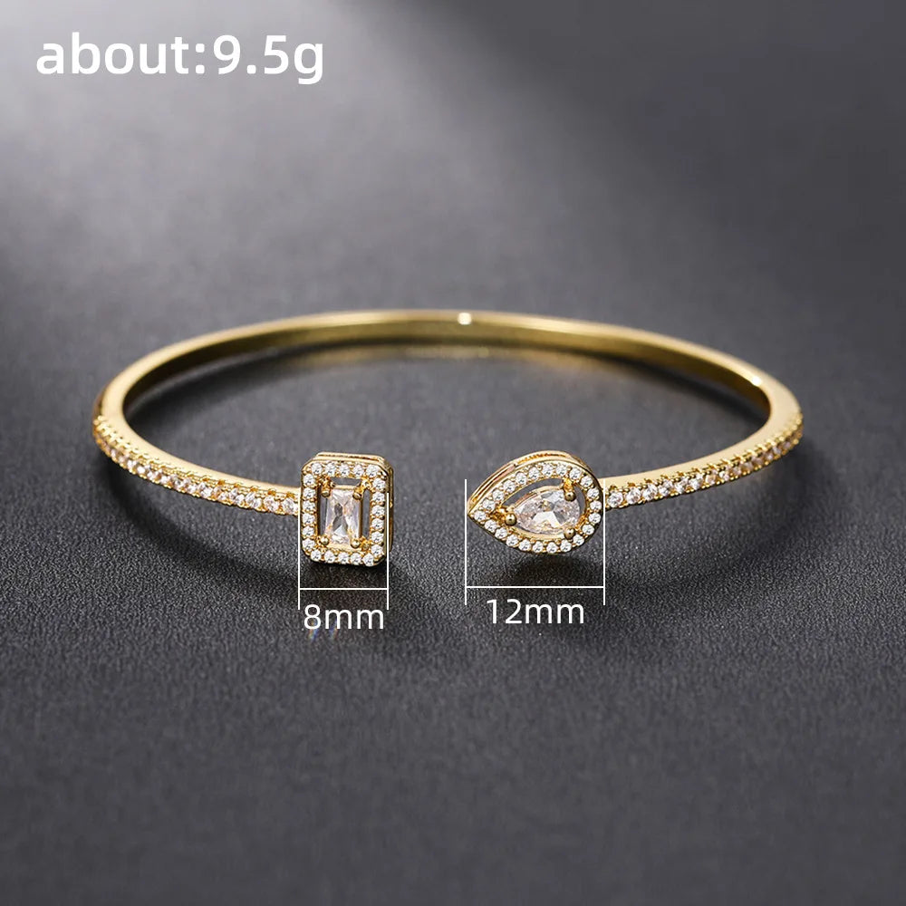 Minimalist Open Cuff Bracelet for Women Elegant Party Fashion Jewelry Gift