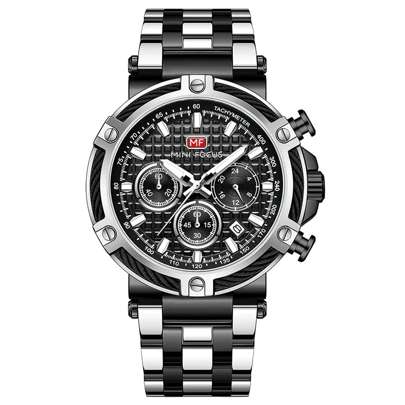 OEM Hot Sale MINI FOCUS 0470 Watches Mens Luxury Men Quartz Watch Calendar Waterproof Chronograph Multi Function Watch Relojes