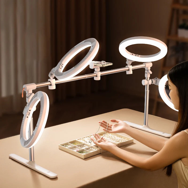 Feixiang F5 Overhead Shooting Fill Light Bracket Space-Saving 55-92cm Width for Multi-Photographic Devices
