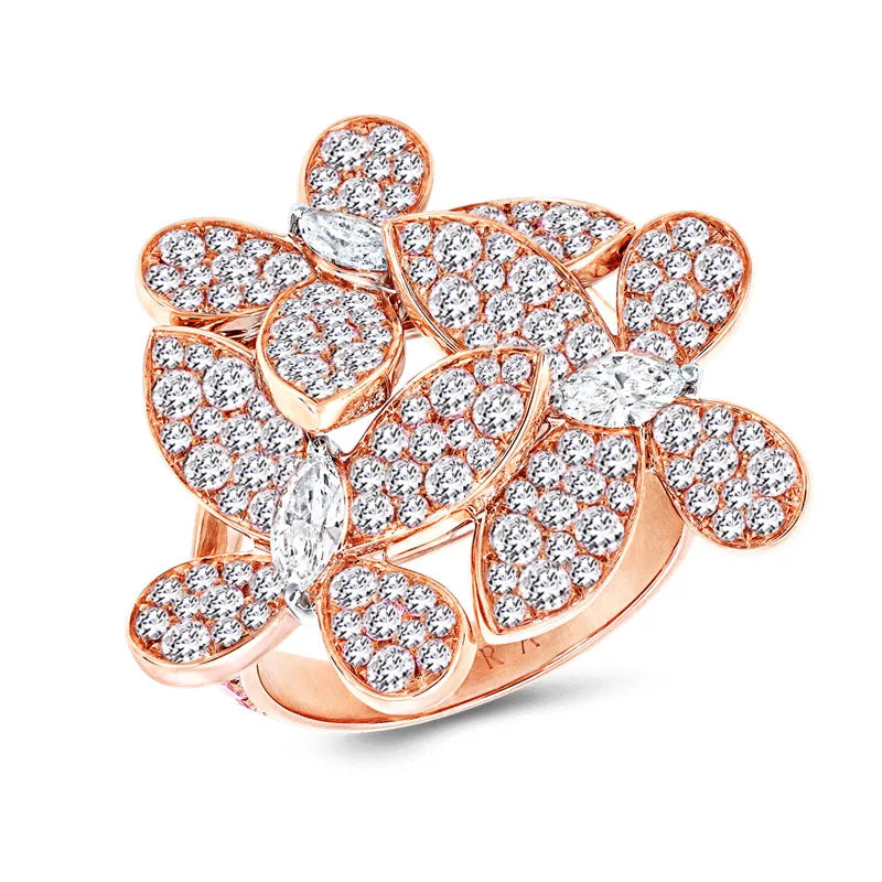 Fashionable Hip Hop CZ Ring Jewelry for Children Religious Gemstone Ring Claw Inlay Brass Plating Various Animal Number