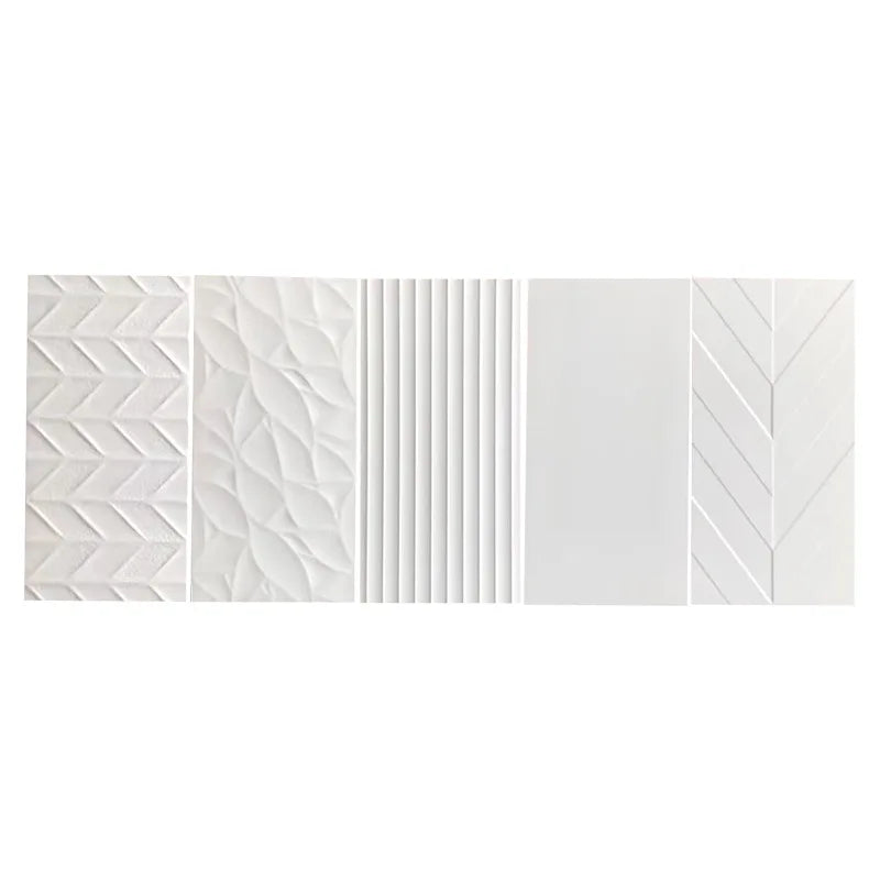 300x600mm Big Ceramic Tile for Kitchen Backsplash Interior Wall Decor Mosaics  Carved White Porcelain Bathroom Shower Chevon