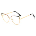 Computer Lady Cat Eye Glasses Metal Frame Anti Blue Light Glasses Blue Blocking Blocker Eyeglasses Optical Frames