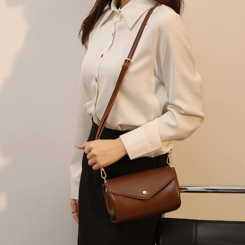 Women Crossbody Bag Shoulder Bags  New Luxury High Quality Leather - Small Makeup Vintage Messenger Party Clutch  Handbag