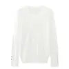 KAR&OT ZA 2024 Autumn New Fashion Temperament All-match Pullover Round Neck Long-sleeved Knitted Sweater 8851170