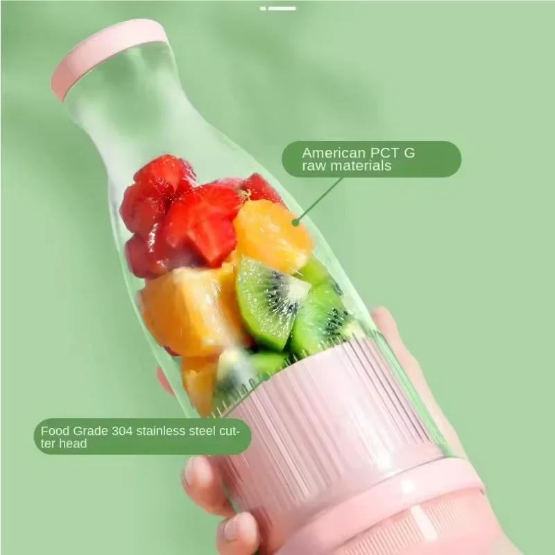 Hot-selling Household Portable Mixer Juicer Food Grade Plastic Bottle Fruit Vegetable Juicer Machine