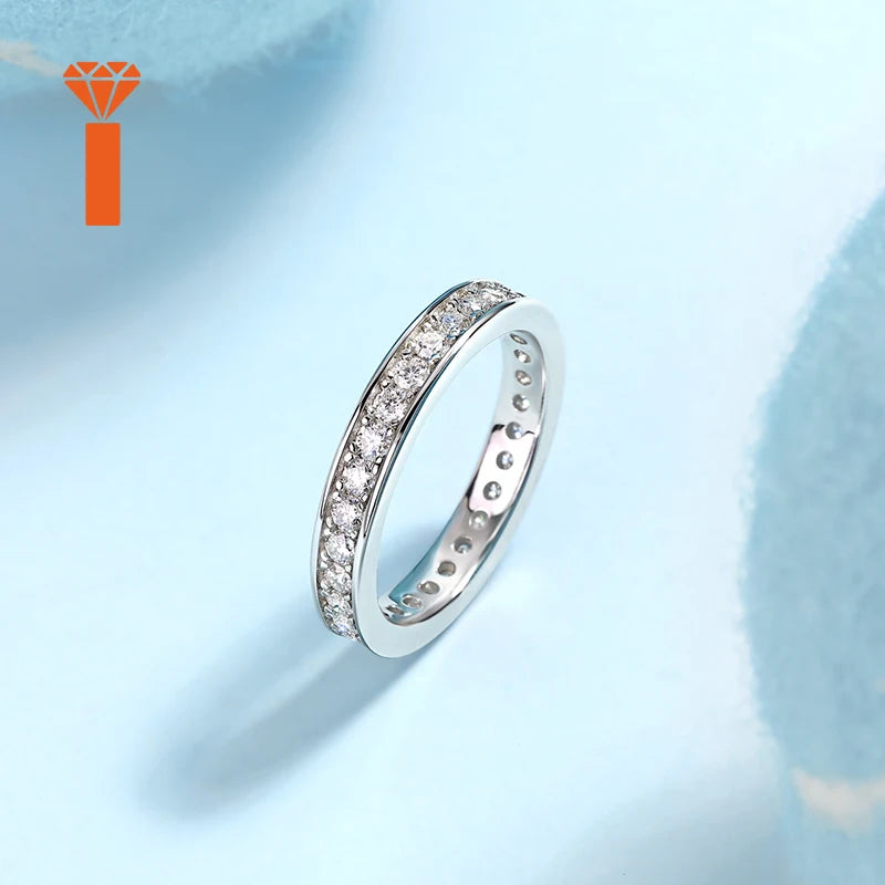 Luxury Round Cut Moissanite Ring 925 Sterling Silver Twisted Band Halo Engagement Wedding Ring Ship From USA Warehouse Ring