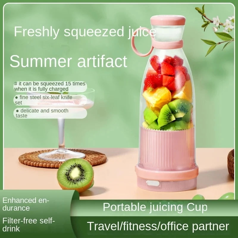 Hot-selling Household Portable Mixer Juicer Food Grade Plastic Bottle Fruit Vegetable Juicer Machine