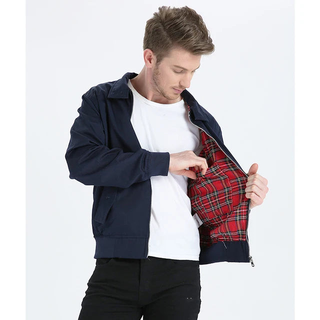 Hot Sale Fashion Vintage Bomber Jacket Men Custom Canvas Work Jacket With Round Collar Bomber Jacket for Men