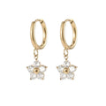 Korean Version INS New Flower Ear Buckle Cute Little Fresh Light Luxury Temptress Joker Stainless Steel Factory Wholesale