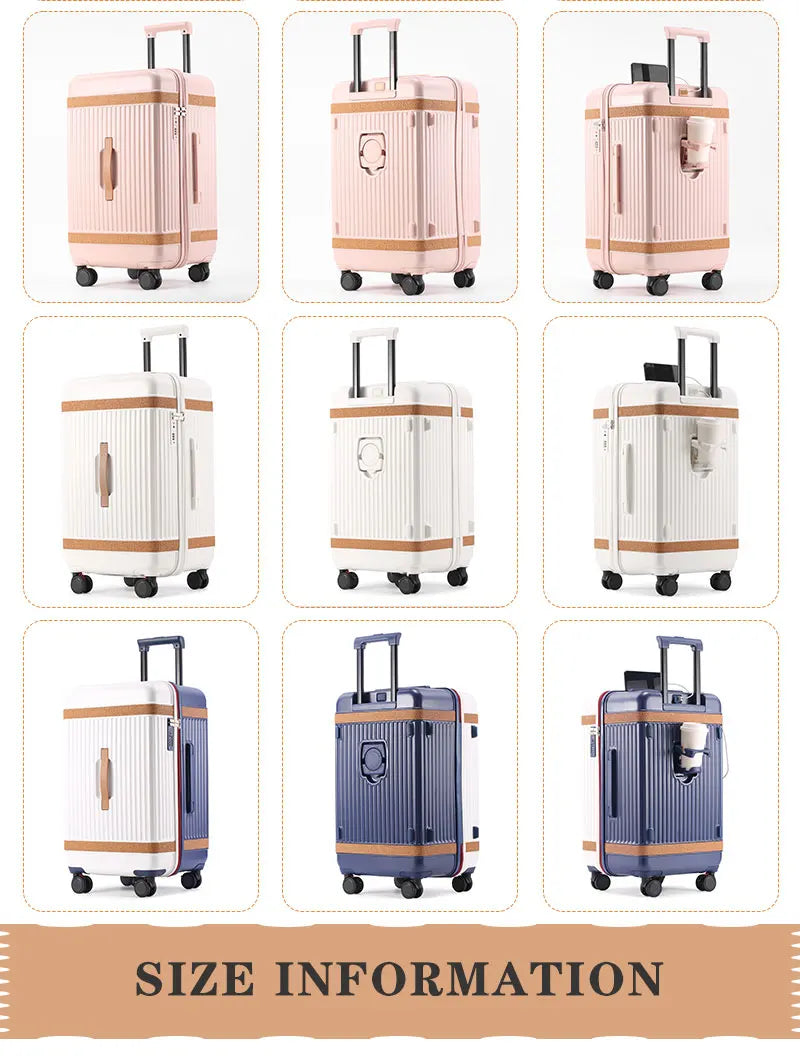 Wholesale ABS Luggage Set 20-24-28 Inch Suitcases Spinner Caster Carry-on School Travel Bags Elegant Trolley Suitcase Design