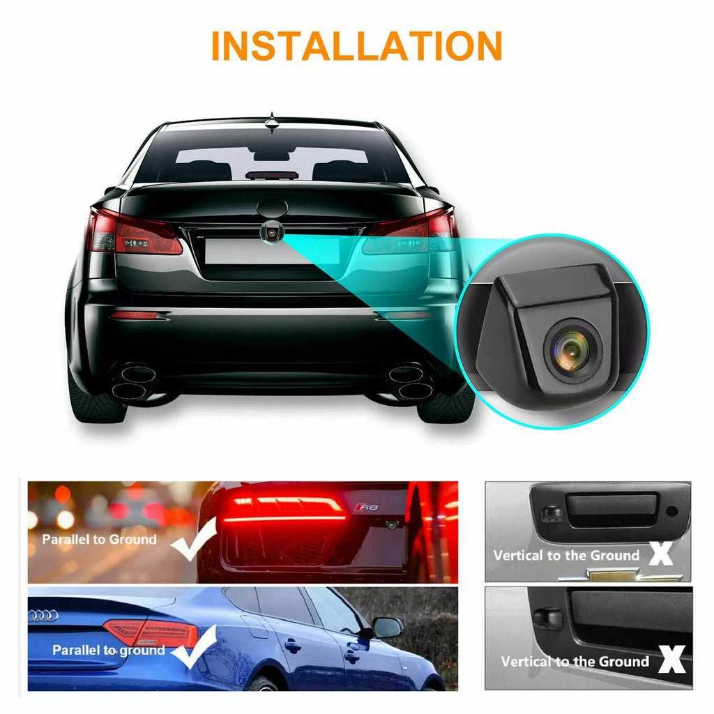 IPoster 4.3'' Rear View Mirror Monitor Reversing Backup Camera Kit for Silverado Malibu