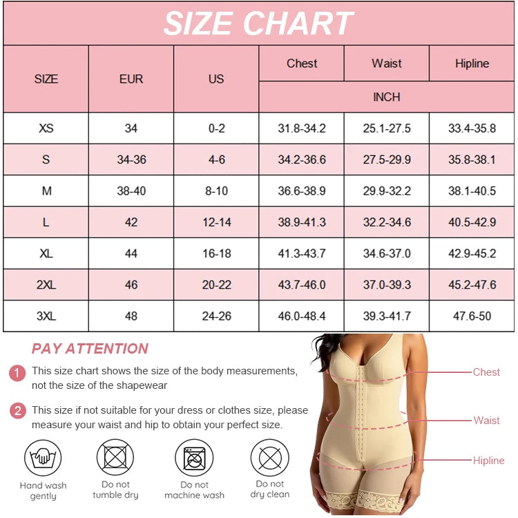 USA Warehouse Dropshipping Post Surgery Shapewear Bodysuit Full Body Stage 2 BBL Colombian Shapers